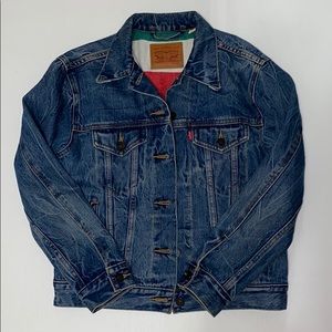 Denim Blanket Lined Trucker Jacket